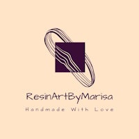 a logo for resart by marisa handmade with love